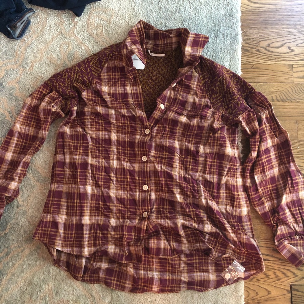 Free People Button down shirt